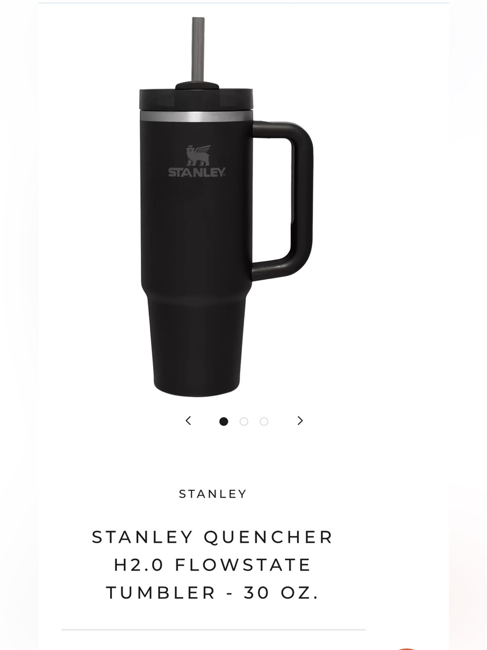Stanley NWOT Quencher Flow State 30 oz. Tumbler w/multi use lid w/straw